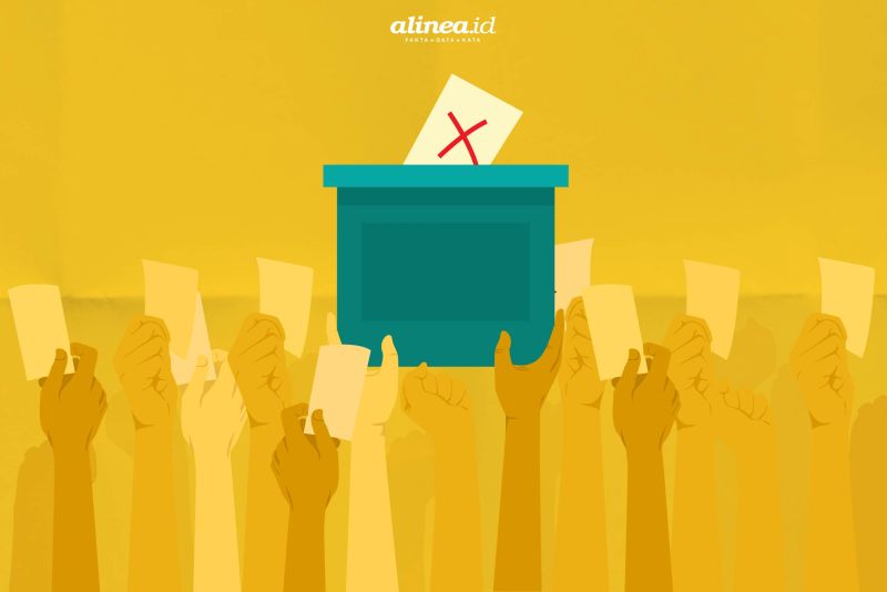 Ilustrasi suara pemilu.
